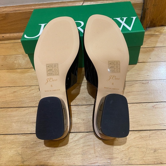 Black J. Crew “1997 Patent Leather Mules” - Picture 5 of 9